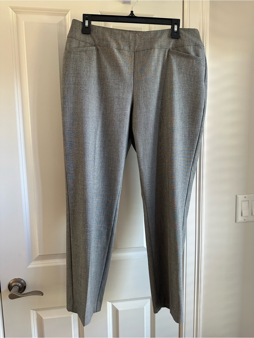 Talbots Gray Textured Trousers Business Casual Pants